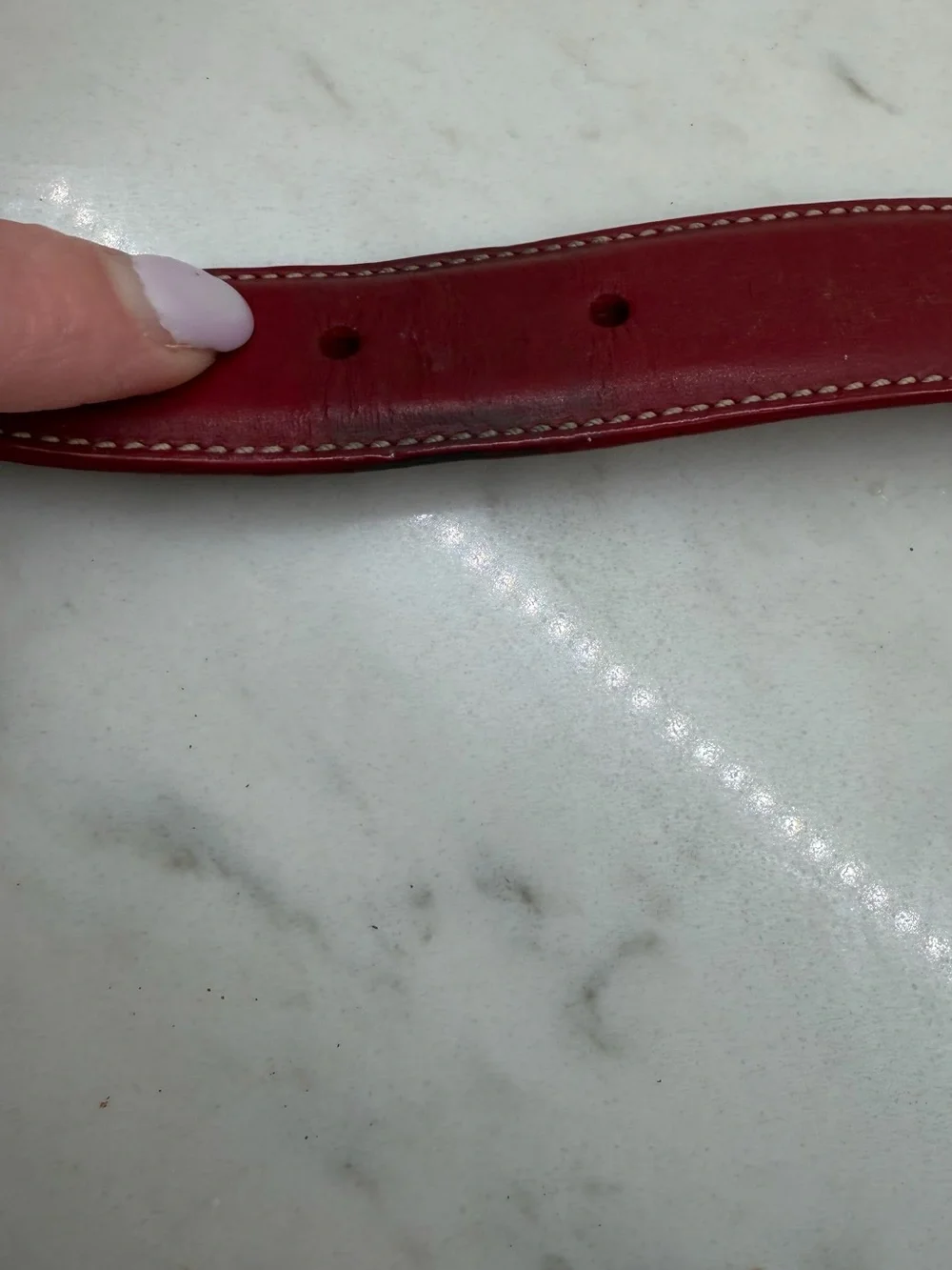 Vintage Coach red dog collar